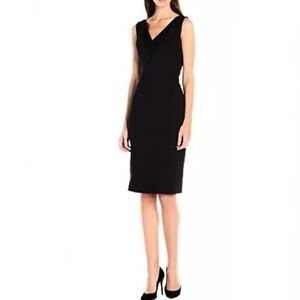 Adrianna Papell V Neck Sheath Dress
